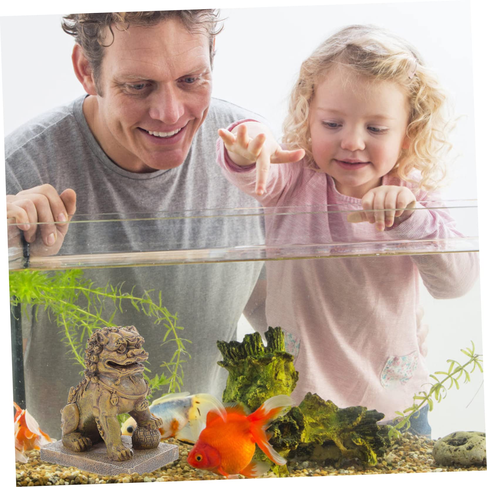 Hemobllo 3 Pezzi Simulazione Acquario Roccia Statua Di Pietra Ornamento Acquario Statua Di Acquari Decorazione Acquario Paesaggio Acquario Statua Di Animale Resina