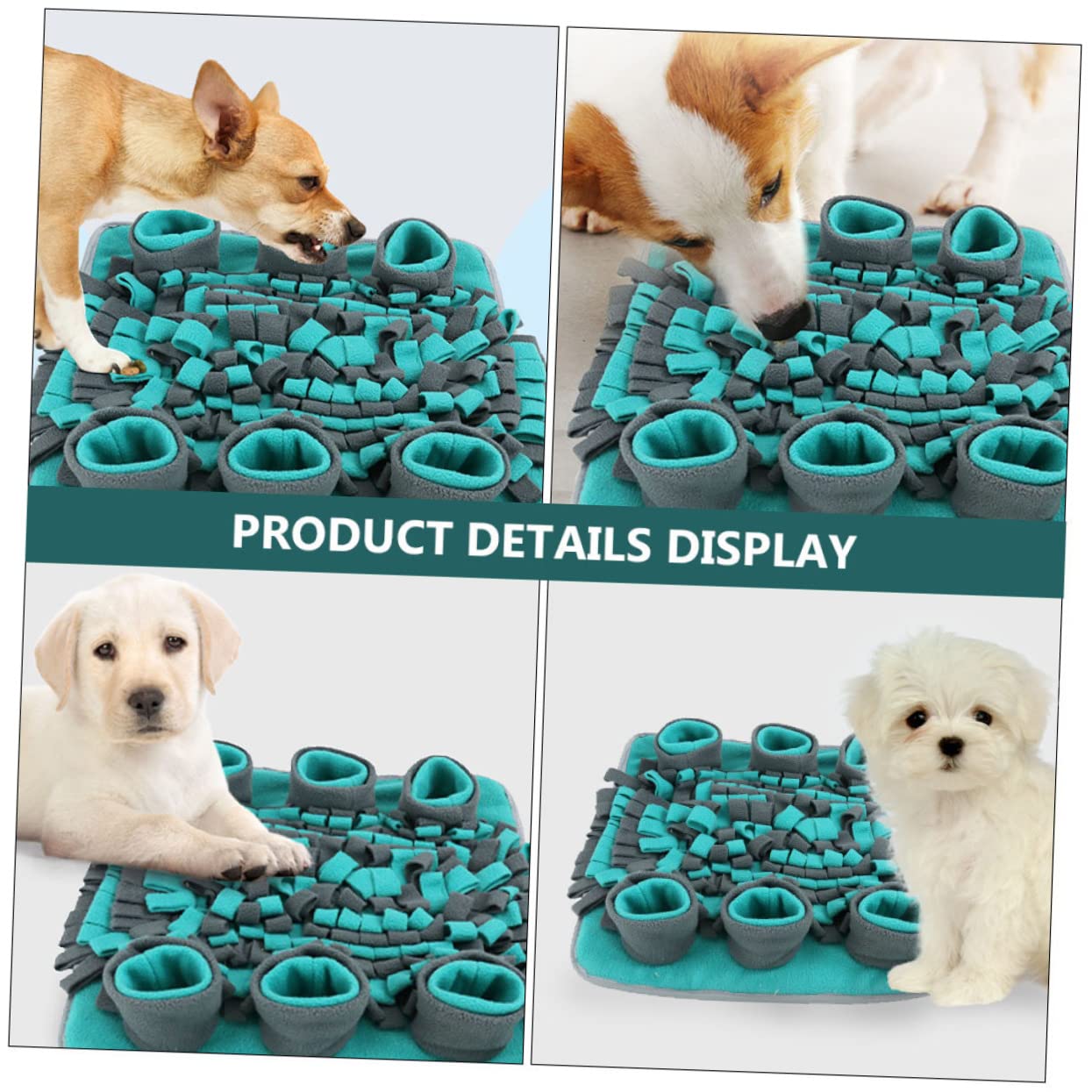 Tapis À Renifler Doux pour Chien Tapis À Renifler Doux pour Animal De Compagnie Tapis De Sol pour Animal De Compagnie Fonction Dalimentation Lente