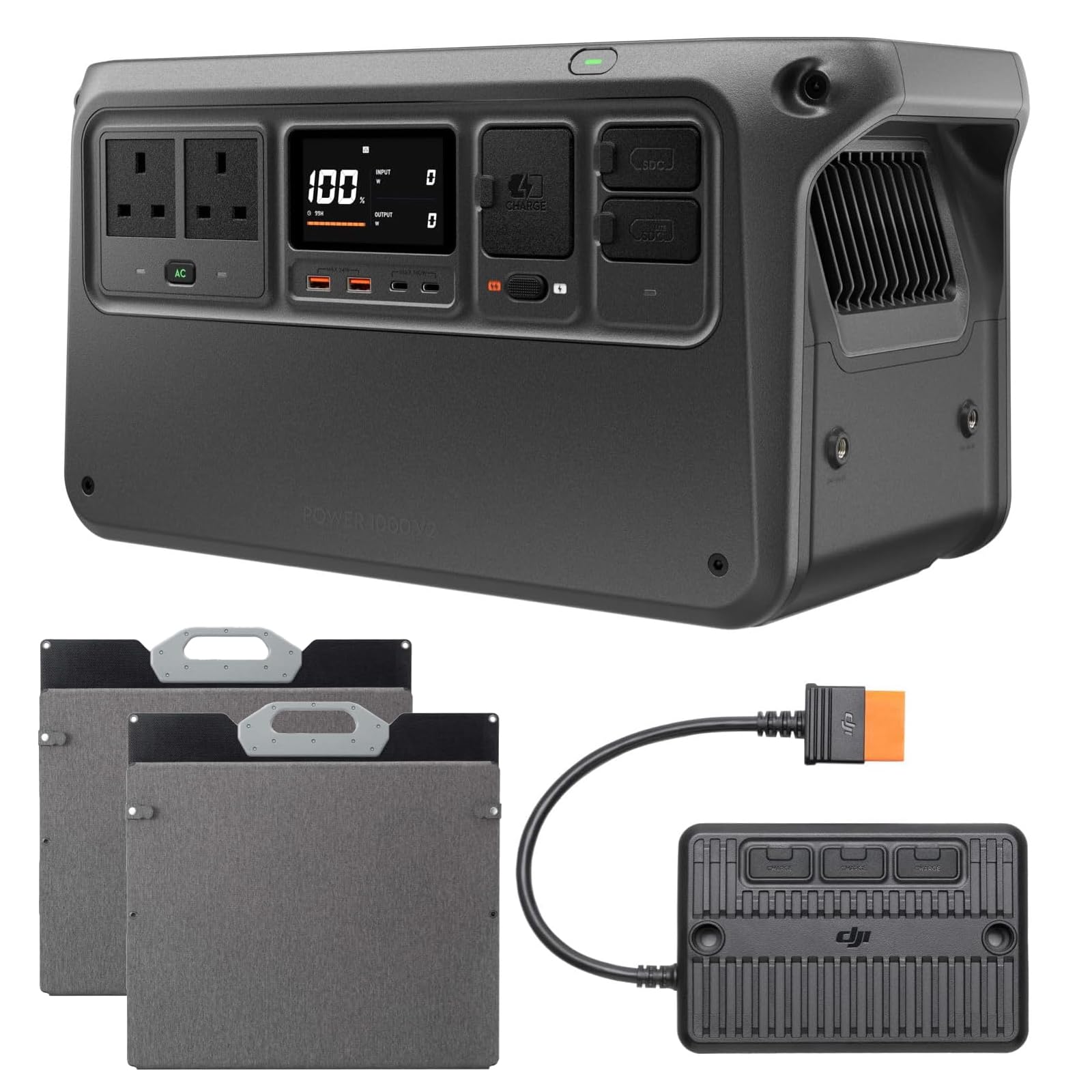 DJI Power 1000 V2 Portable Power Station, 1024Wh LFP Battery, Compact Size, 2600W Stable Output, 0-80% Recharge in 37 Mins, Electric Generator for Home, Camping, RVs, Off-Grid — view 15