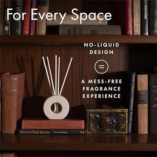 Miniatura 4 de ScentAir Cañas infundidas sin líquido Incluye 25 cañas sin llama y 1 jarrón decorativo, blanco Varillas difusoras de aroma de aceite esencial