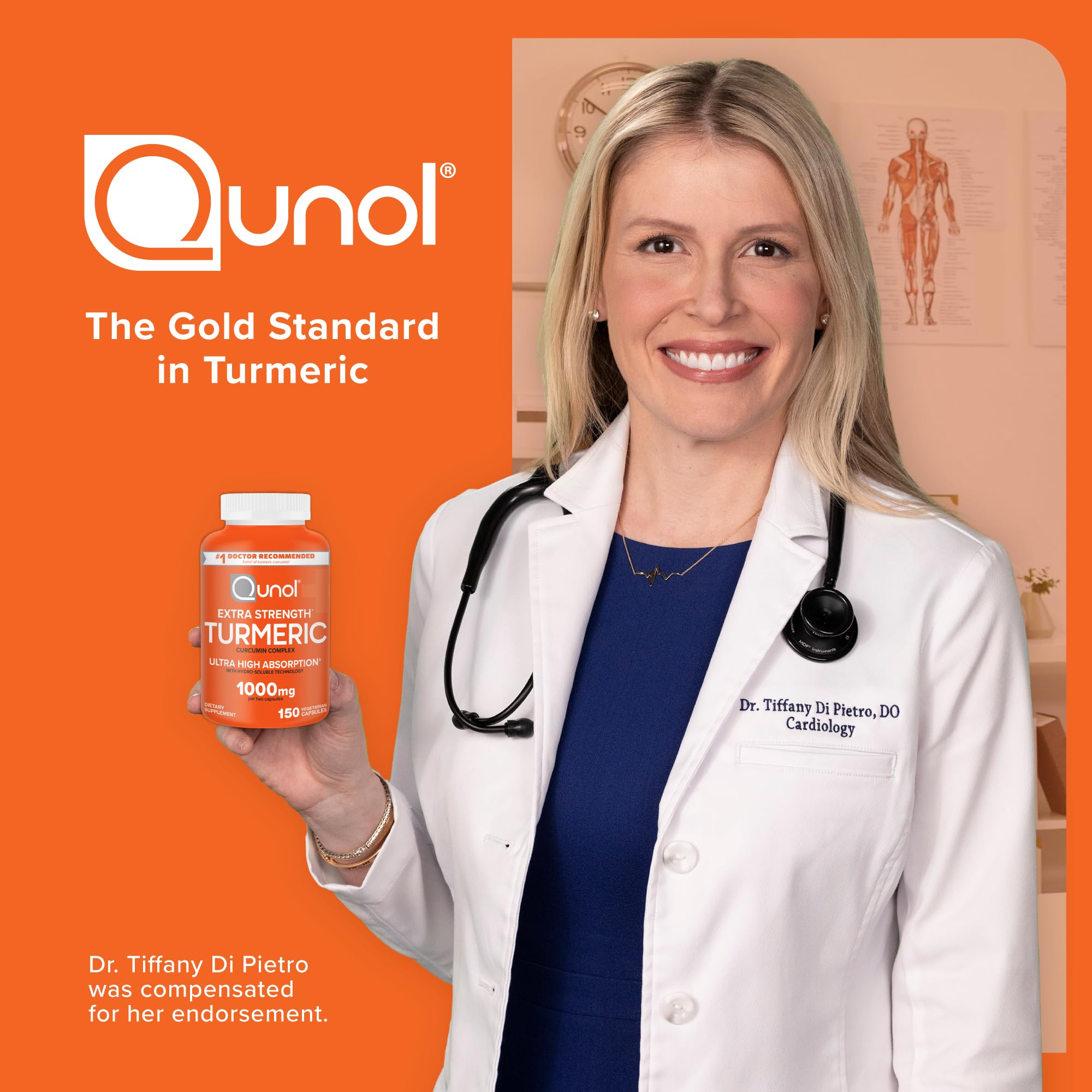 Qunol Turmeric Curcumin 1000mg, Ultra High Absorption Supplement, 150 Count — Amazon image 5
