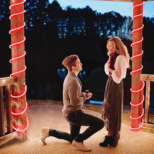 Miniatura 257 de JMEXSUSS Tira de luces de Navidad multicolor de 163 pies con 500 luces LED para exteriores, resistente al agua, alambre transparente, luces Varios