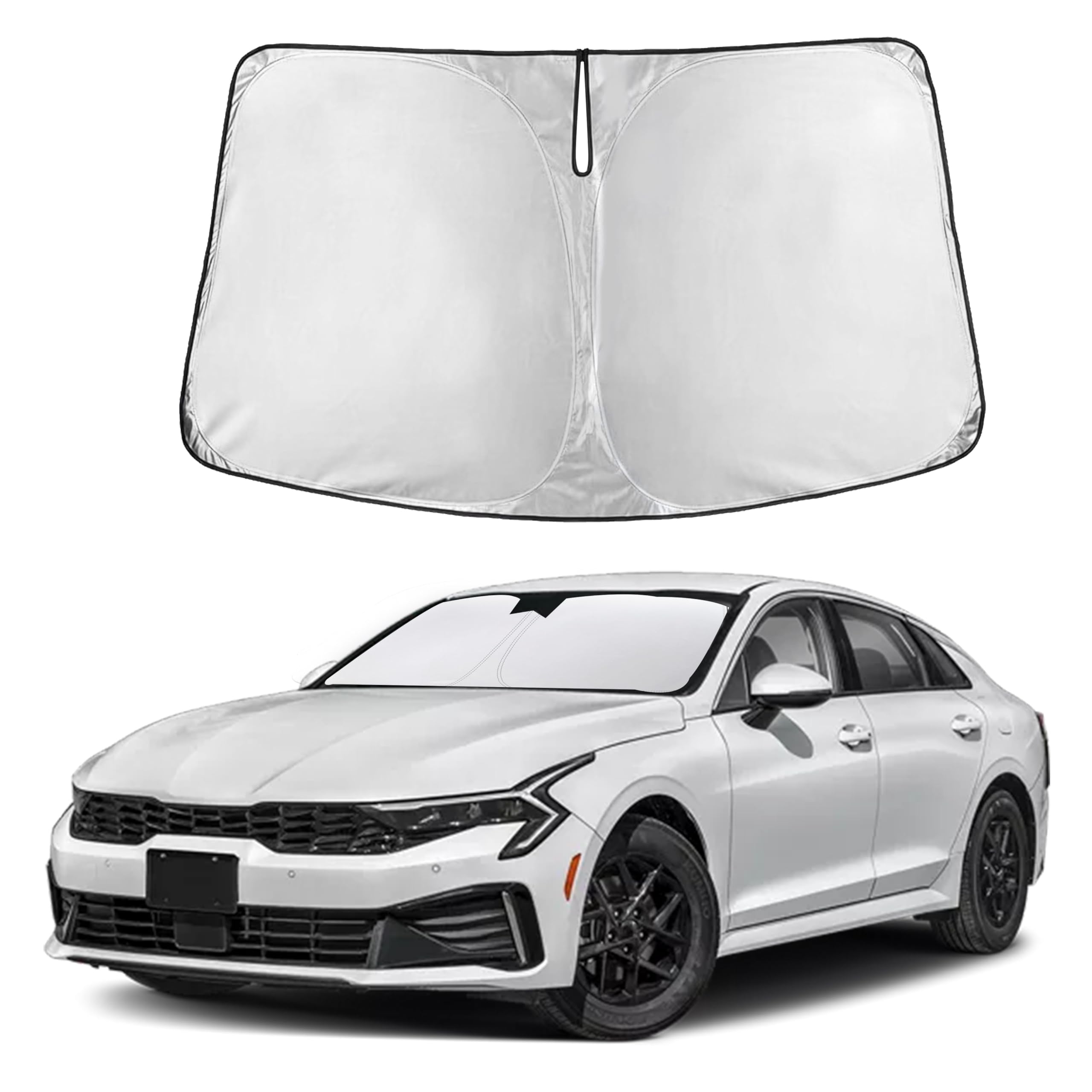 Autovir Windshield Sun Shade Fit for 2020-2024 2025 2026 Hyundai Sonata Sunshade, Front Car Window Shades Sun Visor, Blocks UV Rays & Heat, Car Accessories Fit for Hyundai Hyundai Sonata 2020-2026