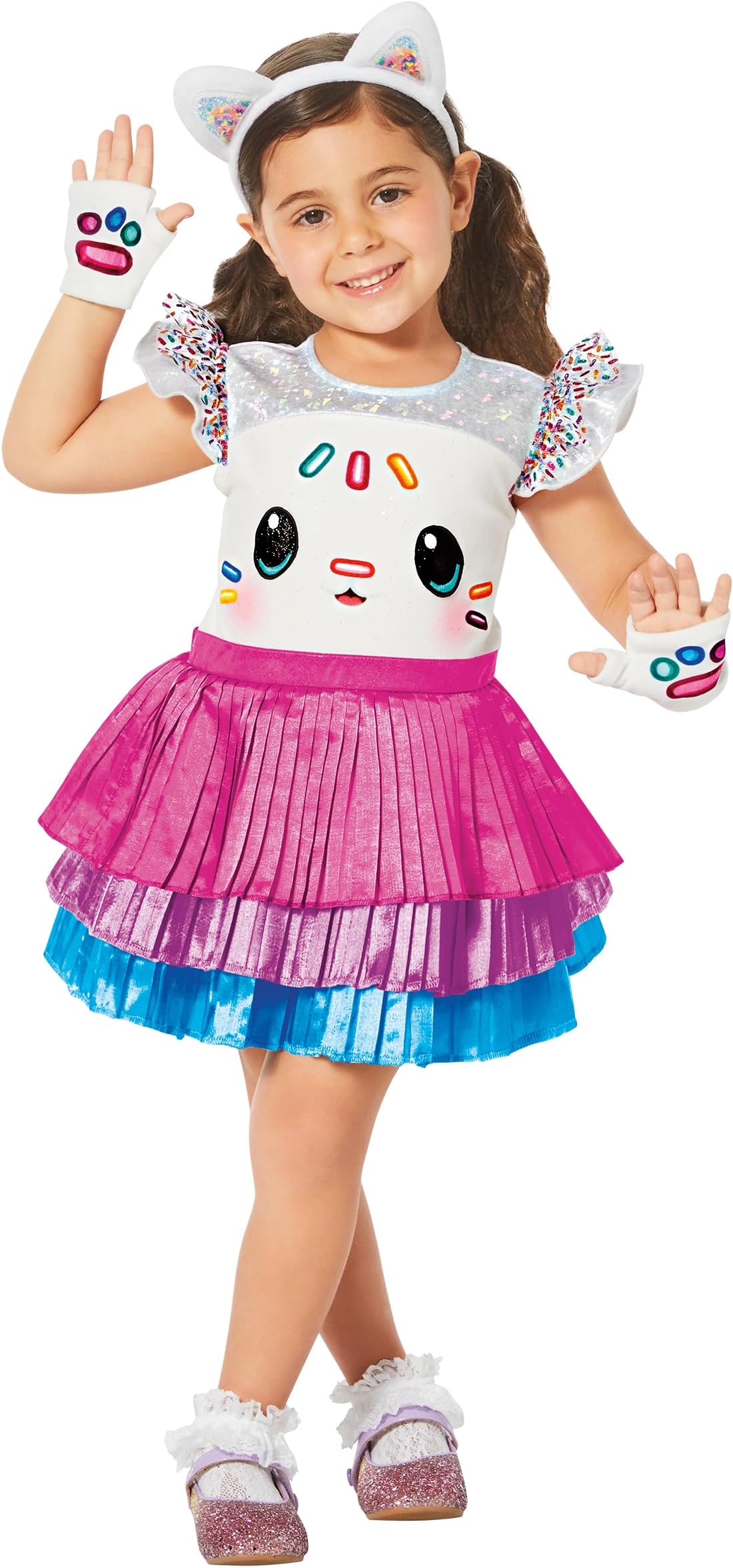 Spirit Halloween Gabby’s Dollhouse Toddler Cakey Cat Costume | Officially Licensed | Complete with Accessories