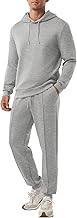 PrinStory Men's Tracksuit 2 Piece Drawstring Hoodie Sweatsuits Jogging Suits Casual Outfits for Men
