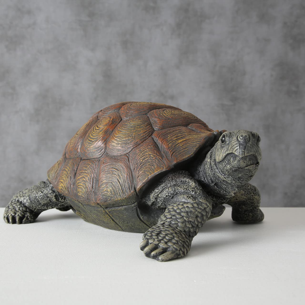 Figurine Tortue décorative en résine, Environ 34 cm x 25 cm x 14 cm