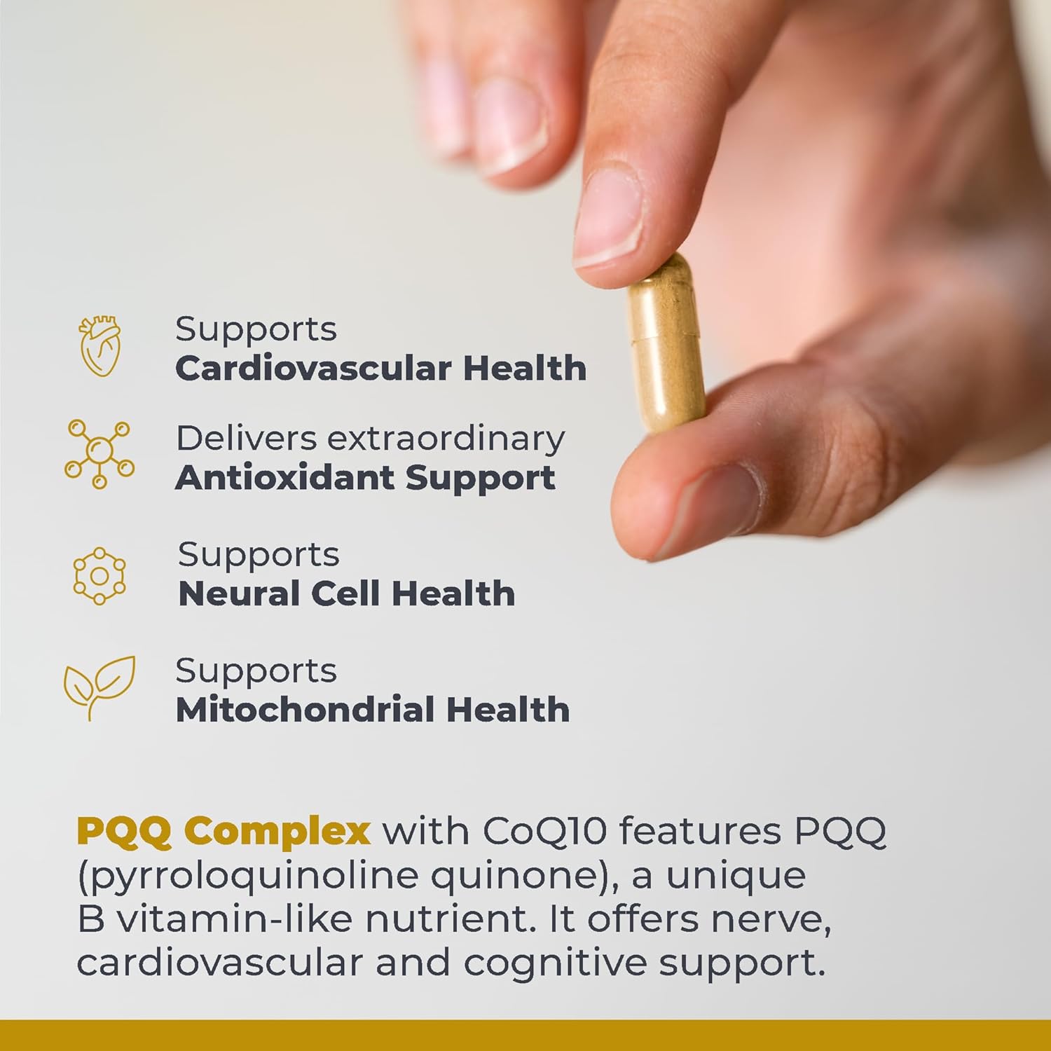 Premier Research Labs Premier PQQ Complex with CoQ10 - Coenzyme Q10, Co Q 10 Supplement with Pyrroloquinoline Quinone (PQQ) for Antioxidant, Brain & Heart Support - 60 Vegetarian Capsules