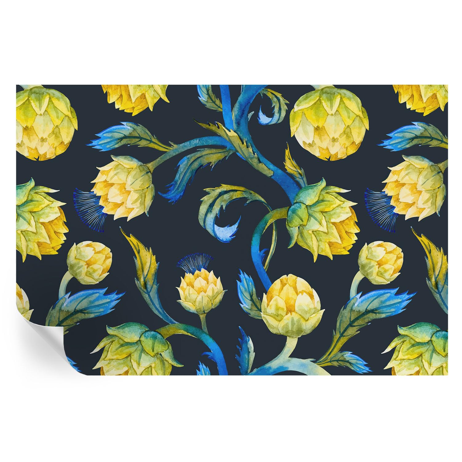 Vinilos autoadhesivos lavables con estampados botánicos mural decorativo resistente