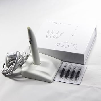 قاطع Gutta-percha Gutta Percha-Points Cutter Gutta Pertscha مع 4 Tips Teeth Gum Cutter