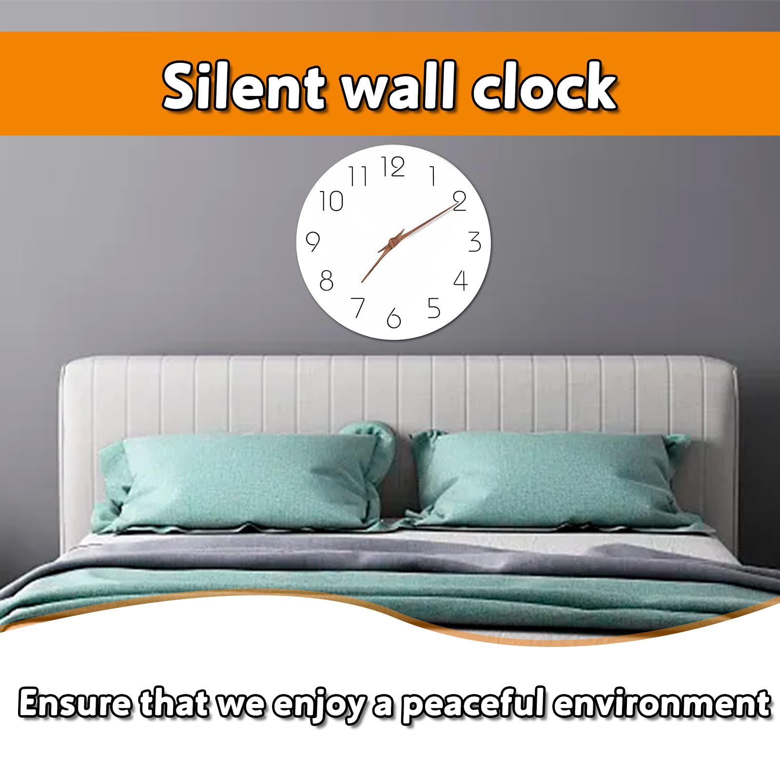 Orologio Da Parete Bambini SPORWAY - Senza Ticchettio, Educativo 30cm Per Cameretta - Foto 11