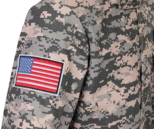 Miniatura 4 de HAPNBCELE Disfraz del ejército para niños, disfraz militar de juego de rol, disfraz de camuflaje para Halloween