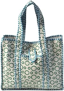 Quilted Indian Handmade Women Shoulder Shopping Carry Handbag Purse Tote Cotton Satchel Handbags chel Handbags Large Shopping Carry Bags, Multi Color