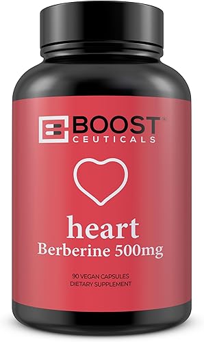 BoostCeuticals Suplemento de berberina de 500 mg  Berberina orgánica y vegana (raíz de Berberis Aristata)  Berberina Hcl 500mg  Suplemento de