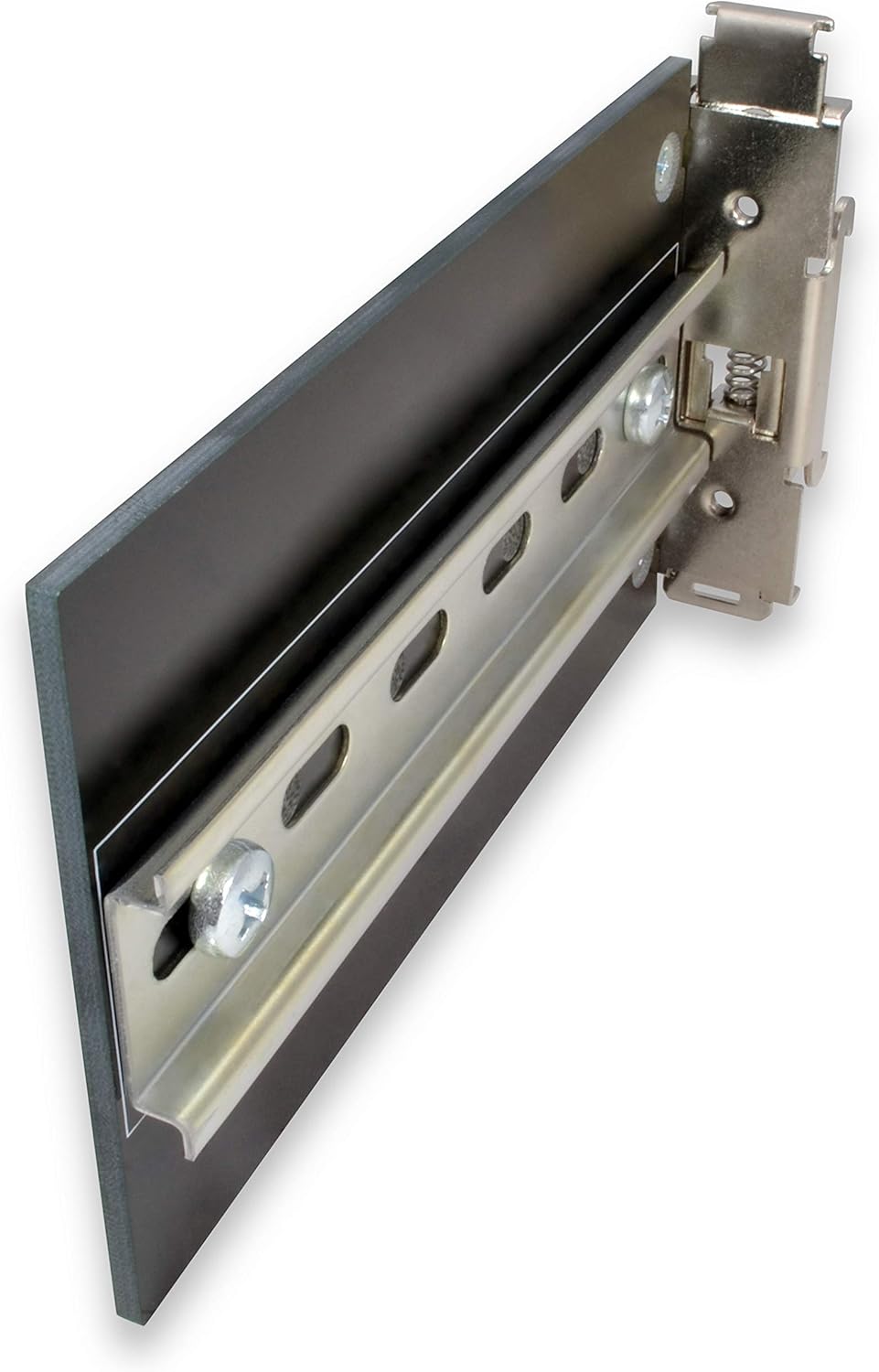 DIN Rail Extender - Right Angle DIN Rail Adapter - 6.0 x 3.5, Rail on 1 Side, RoHS Compliant