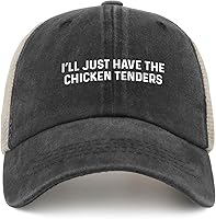 Vista 1 de I’ll Just Have The Chicken Tenders Trucker Hat Women Vintage Mesh Cap for Summer