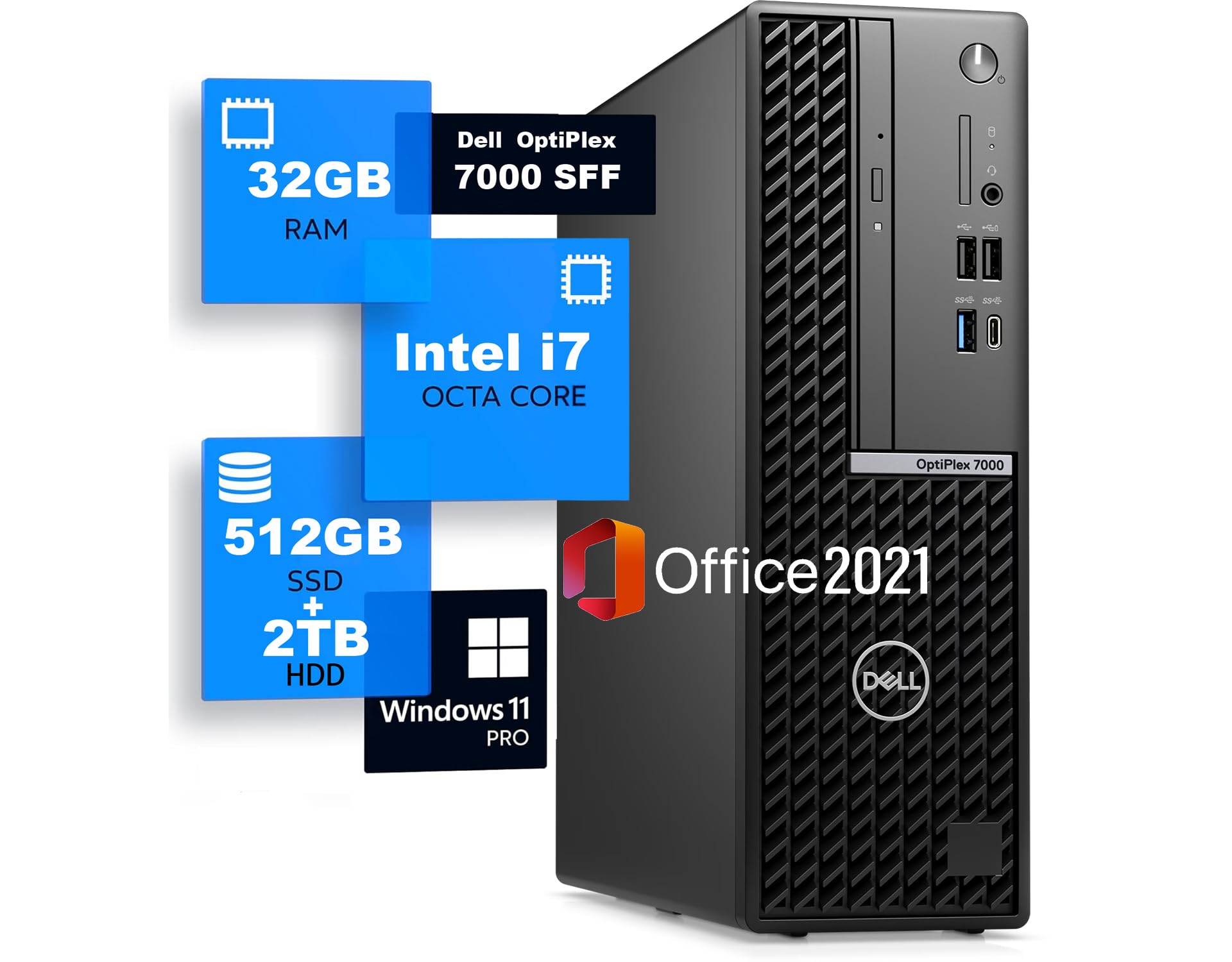 高性能 Dell 第12世代 i7/16GB/SSD+HDD/Office Amazon.co.jp: DELL OptiPlex 第12世代 i7 メモリ 32GB / SSD:512GB+