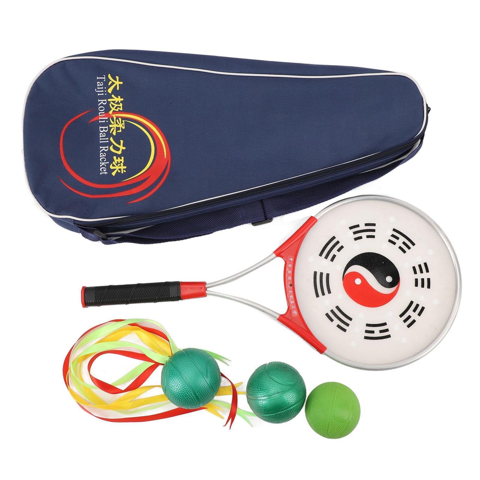 Alomejor Raqueta Tai Chi, Suave Ligera Pelotas Tai Chi aleación Aluminio for Adultos Mayores Ejercicio Suave rehabilitación Diaria