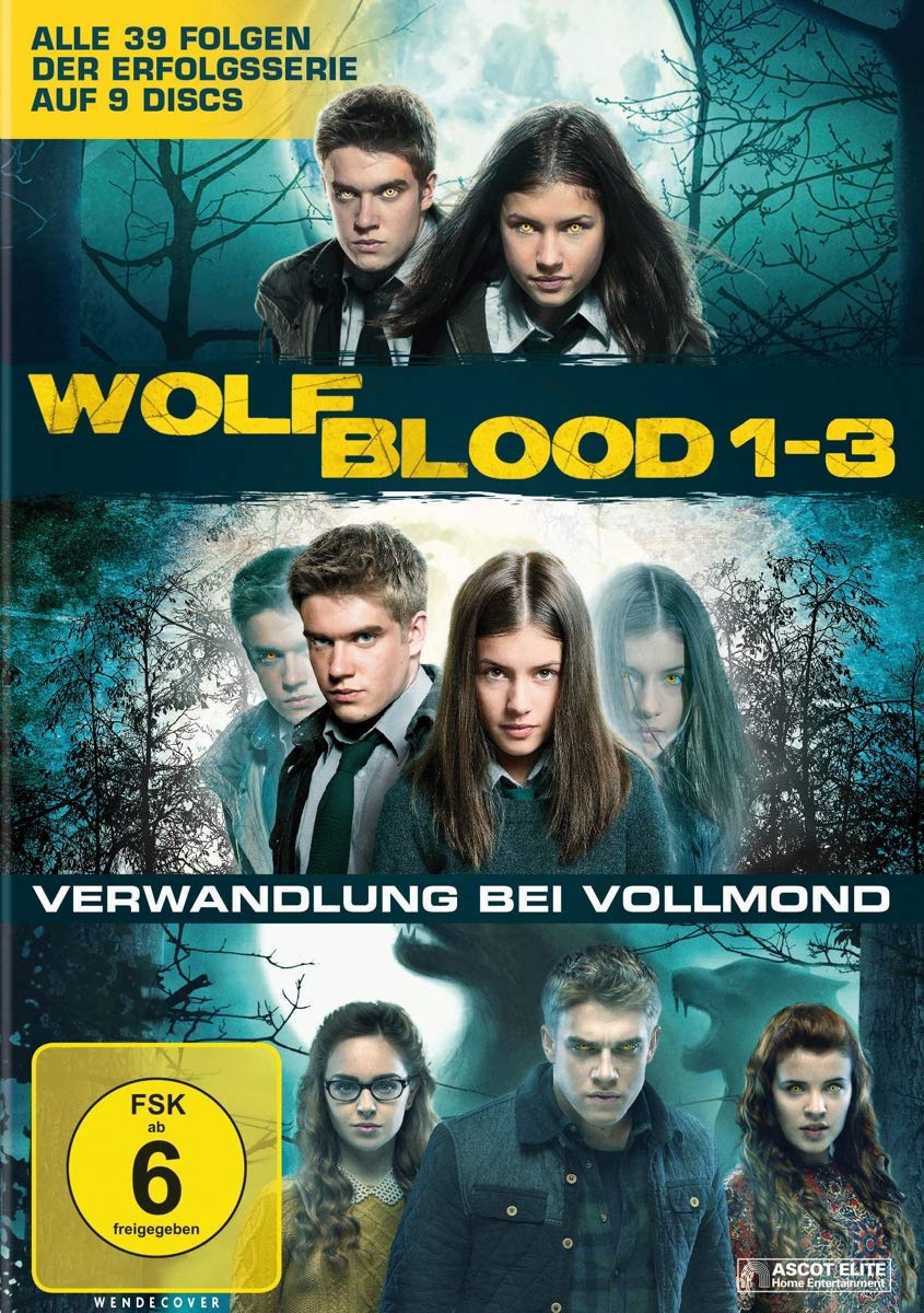 Wolfblood serie completa temporadas 1, 2 y 3 en pack DVD de misterio juvenil