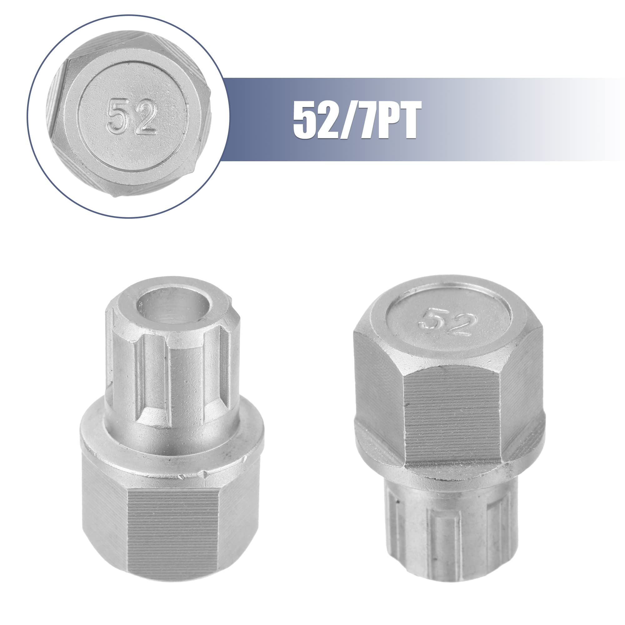 A ABSOPRO Dado Antifurto Ruota Blocco Auto 52/7PT Anti Furto Aletta Dado Vite Rimozione Chiave