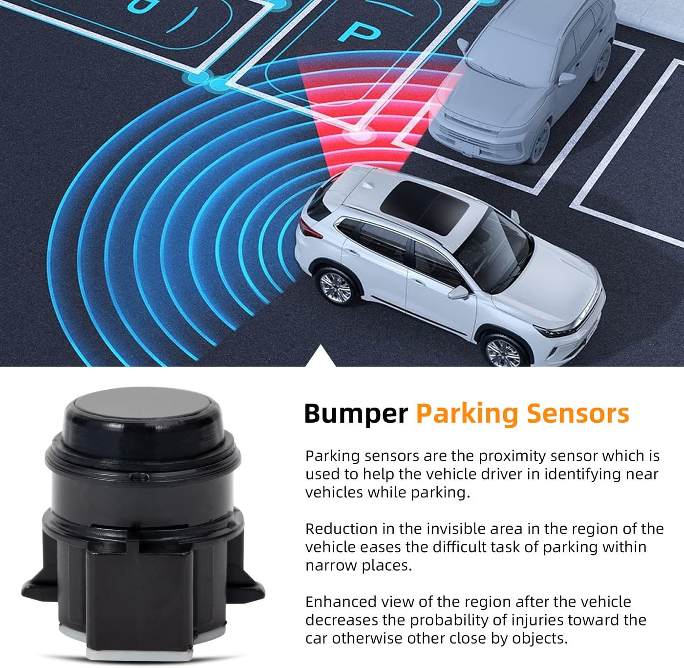 DEAL AUTO ELECTRIC PARTS PDC Parking Assist Sensors, Compatible with M3 4-Series M4 1-Series M1 Hatchback F32 F33 F36 F22 F23 F30 F31 F34 F20 2-Series M2 Coupe Convertible 3-Series GT, Set of 4