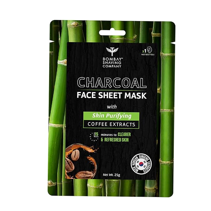 Bombay Shaving Company Charcoal Face Sheet Mask For Easy At-Home Skin Restoration at Rs. 66