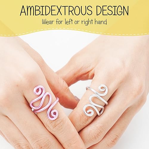 Miniatura 5 de Handmade Crochet Tension Ring, Lefties & Righties Yarn Tension Control Ring, Adjustable Companion Ring, Gift for Crocheters Knitters, Mother's Day