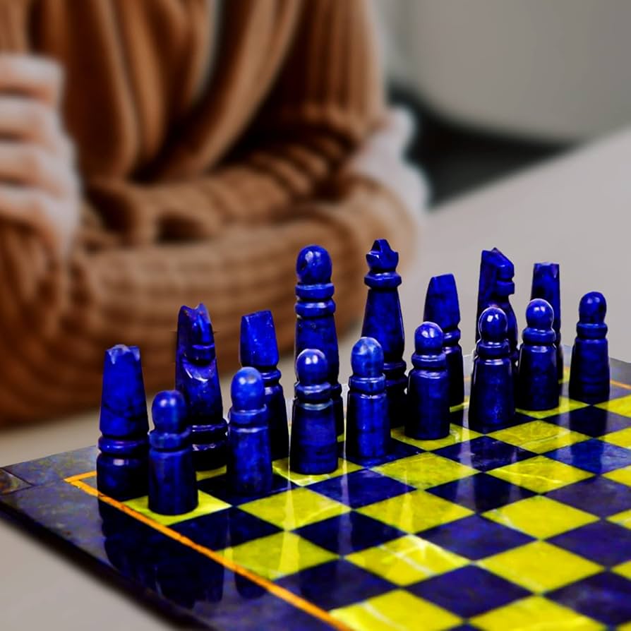 Amazon | STONES N CRAFT - ラピスラズリ 大理石チェスボード