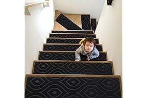 Secure and Elegant: Non-Slip Black Stair Treads for Enhanced Safety and Style