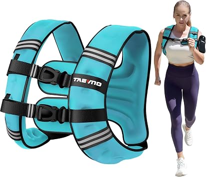 Weighted Vest, 6lb/8lb/12lb/16lb/20lb/25lb Weighted Vest Woman with Detachable Phone Pouch, Suitable for Women, Men, Ideal for Workout, Strength Training, Fitness, Running, Weight Loss, Walking