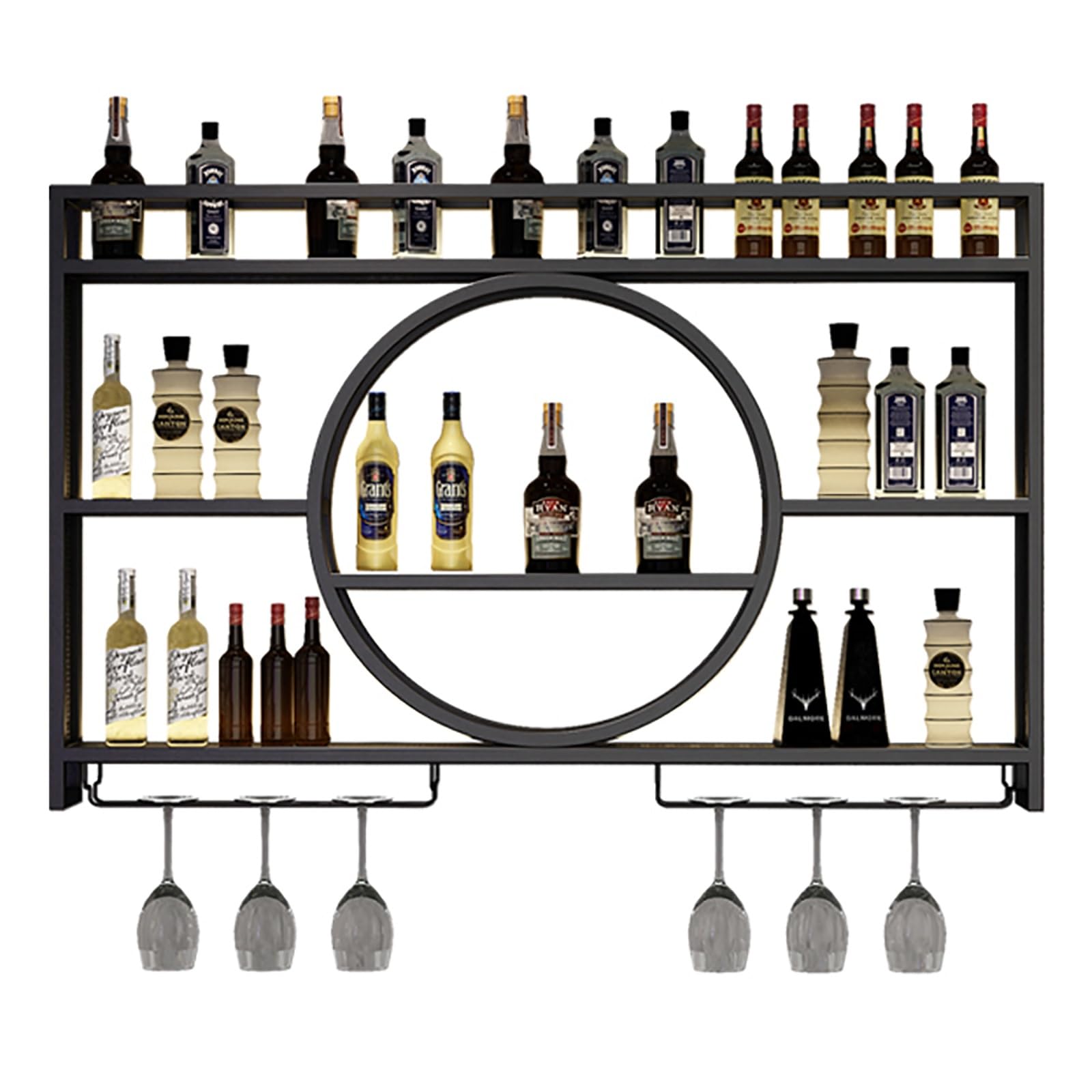 Porte-bouteille en métal industriel pour sublimer vos soirées bar