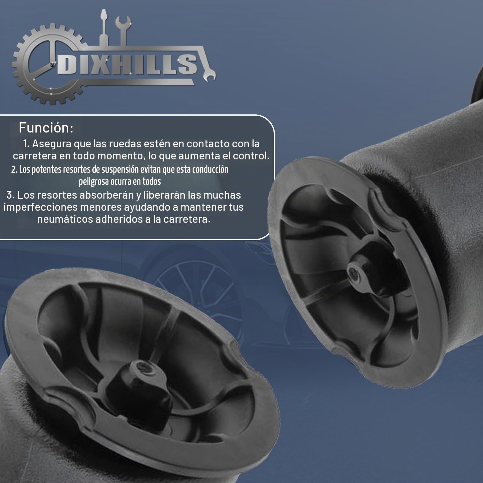 Resortes de suspensión neumática traseros izquierdo y derecho, 2 unidades, compatibles con C4 I Picasso UD C4 I Grand Picasso C4 II Grand Picasso, repuesto para 5102R8 5102GN 5102.R8