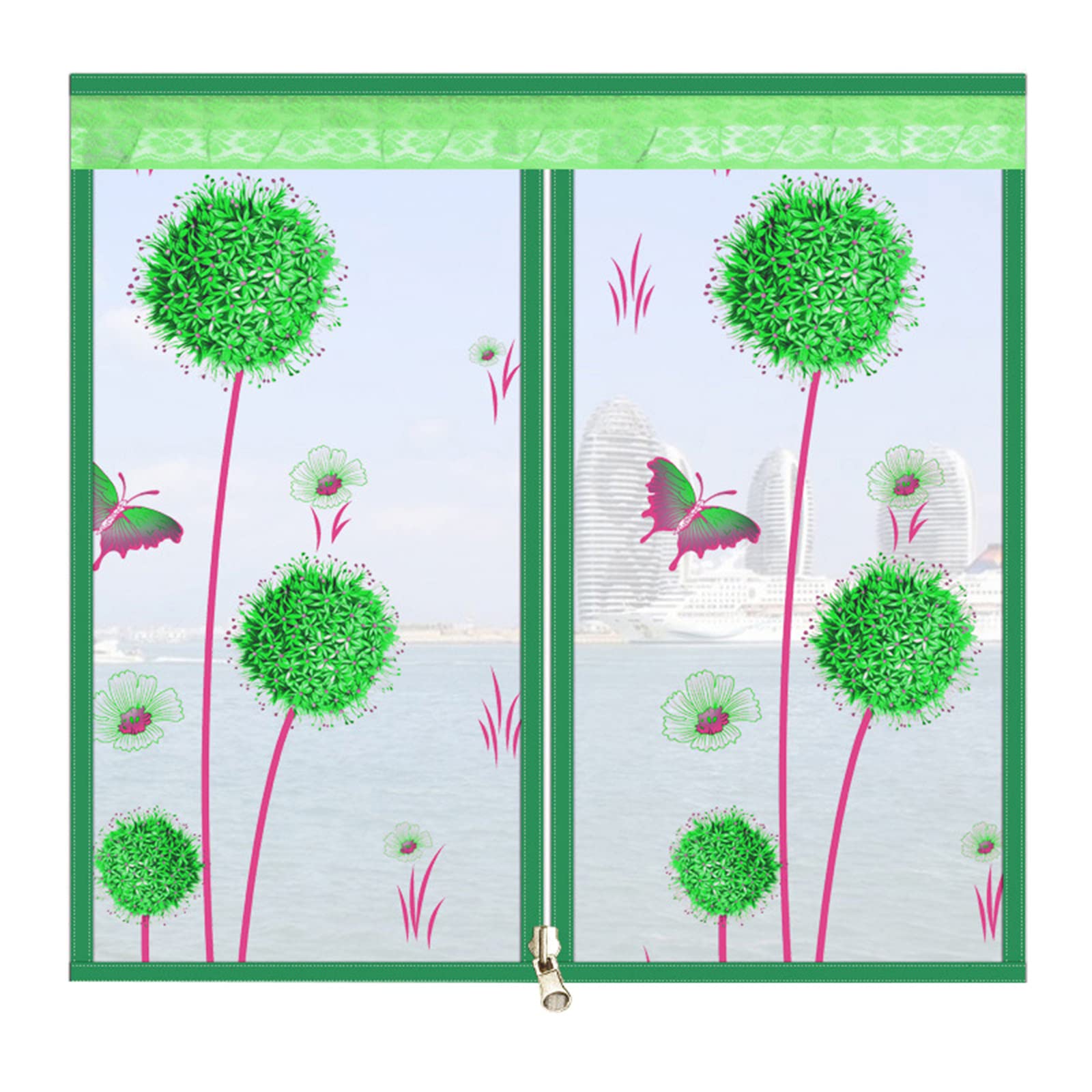Nucelit Zipper Door Curtain Household Multifunction for School Toilet Supplies Door Curtain