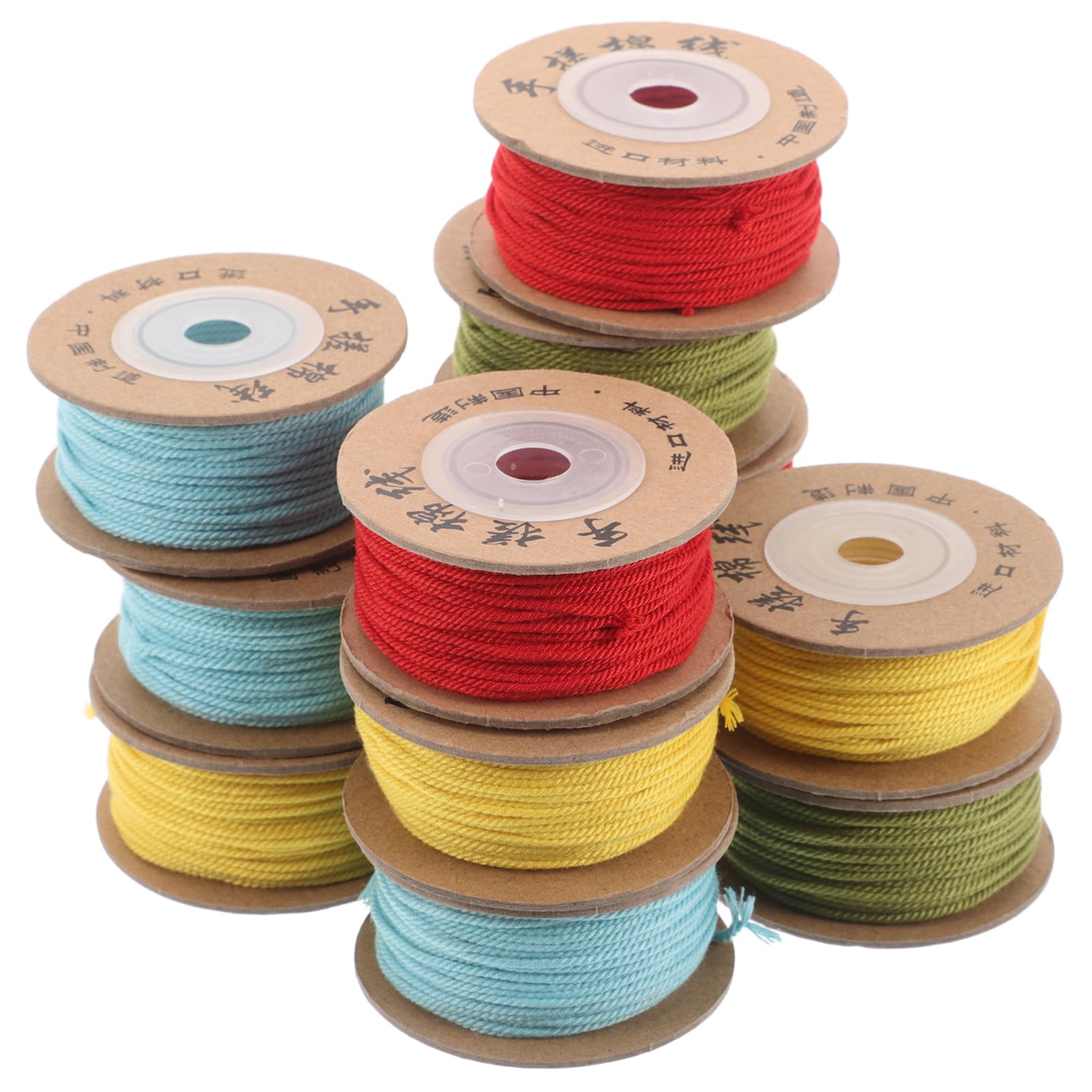 12piezas Hilo Rojo Para Cuentas y Abalorios Cordón De Algodón Para Manual y Joyería