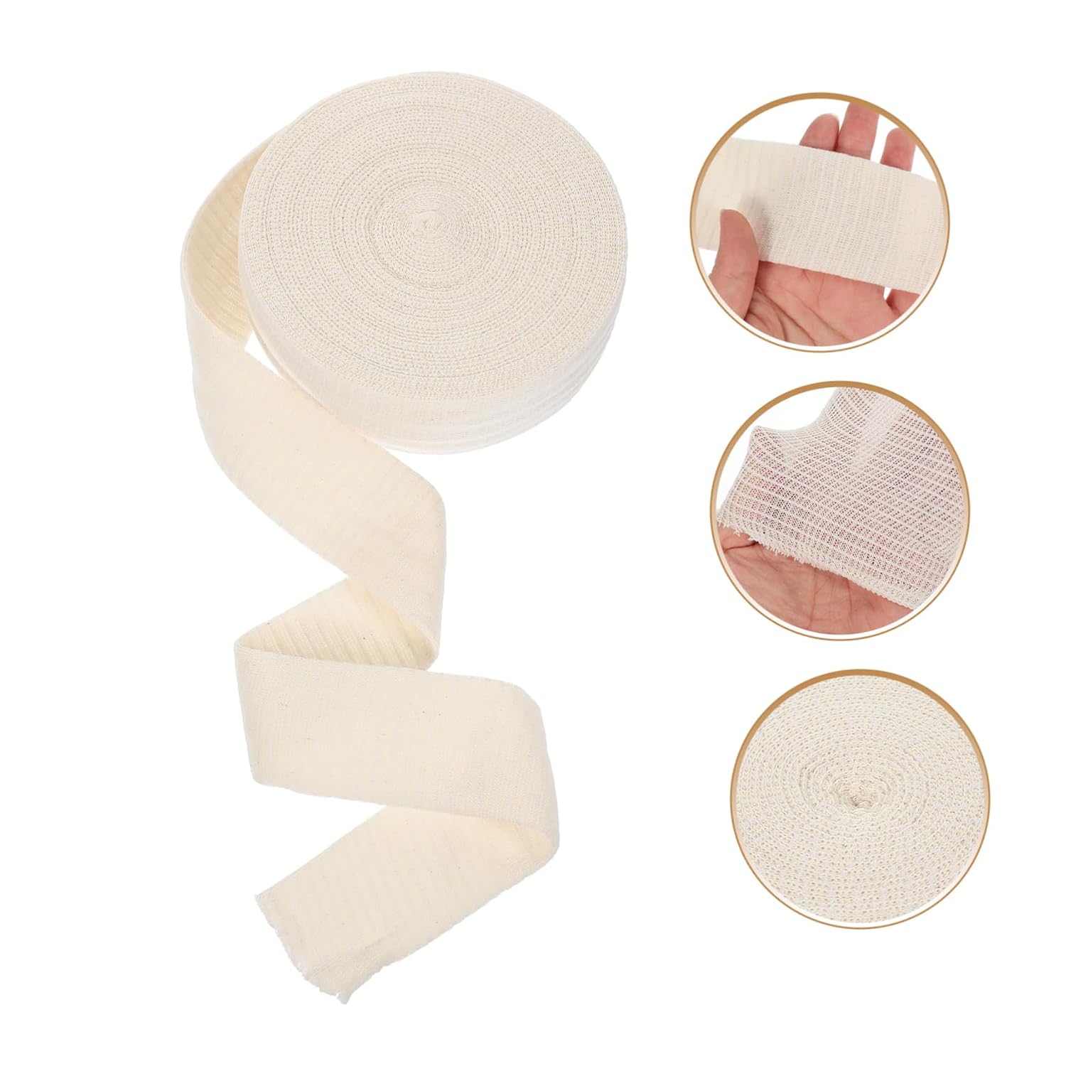 SOLUSTRE Elastic Plaster Padded Socks Stretch Netting Wound Care Tubular Bandage Flexible Fabric Comfortable Support