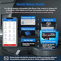 Vista 8 de NEXAS NexLINK Bluetooth OBD2 Scanner for Car - Check Engine Light Code Reader with Live Data & Performance Test, Wireless Diagnostic Scan Tool with
