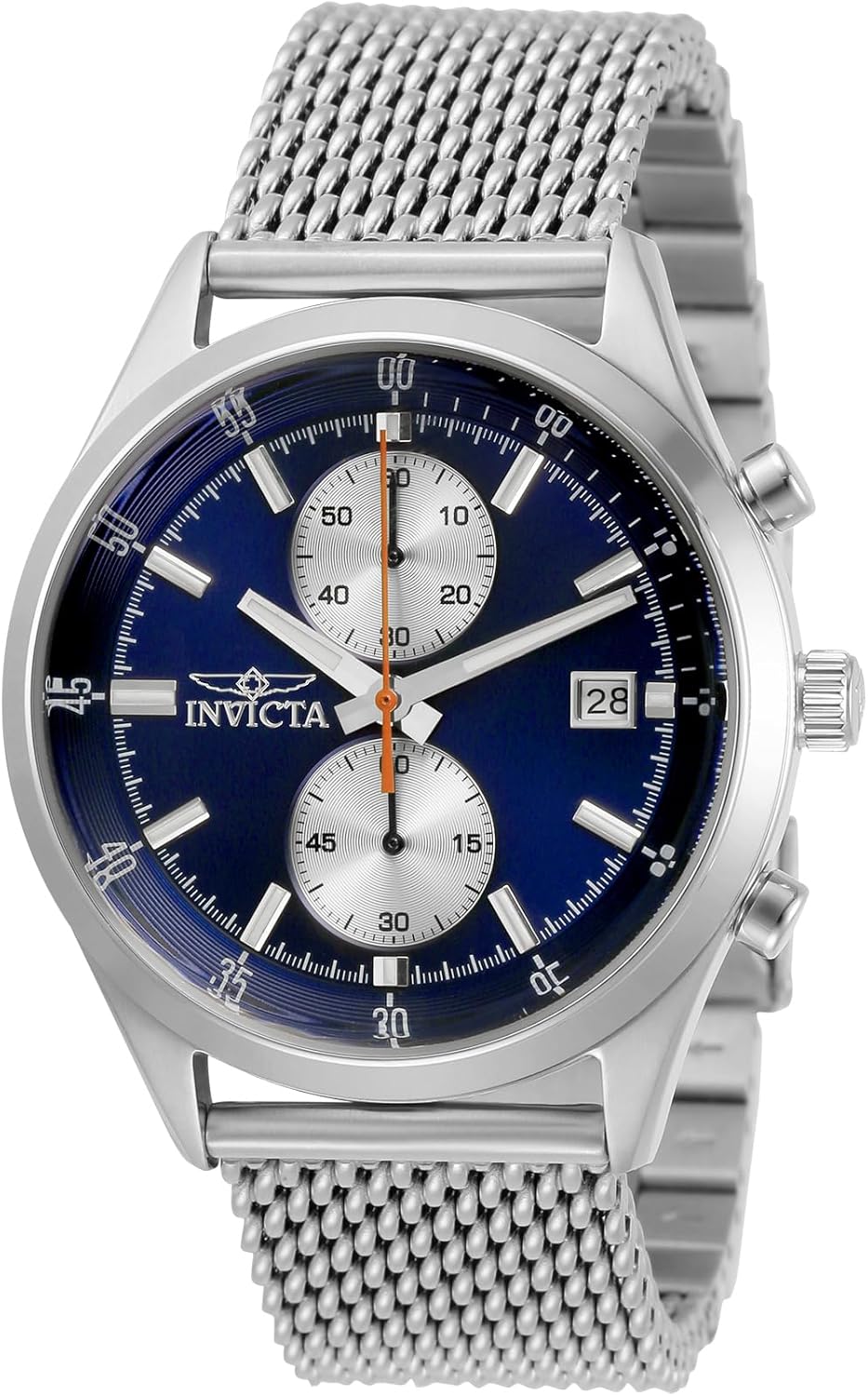 Invicta Pro Diver Men 43.00mm Stainless Steel Steel Blue dial VD51 Quartz
