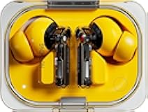 Ear 2024 Bluetooth Compatible Android/iOS Earbuds ChatGPT Integration, 45dB Hybrid Noise Cancelling, Equaliser, Dual Connect, 42.5H Water & Dust Resistance IP54 (Yellow)