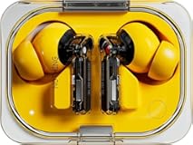 Ear 2024 Bluetooth Compatible Android&sol;iOS Earbuds ChatGPT Integration&comma; 45dB Hybrid Noise Cancelling&comma; Equaliser&comma; Dual Connect&comma; 42&period;5H Water & Dust Resistance IP54 &lpar;Yellow&rpar;