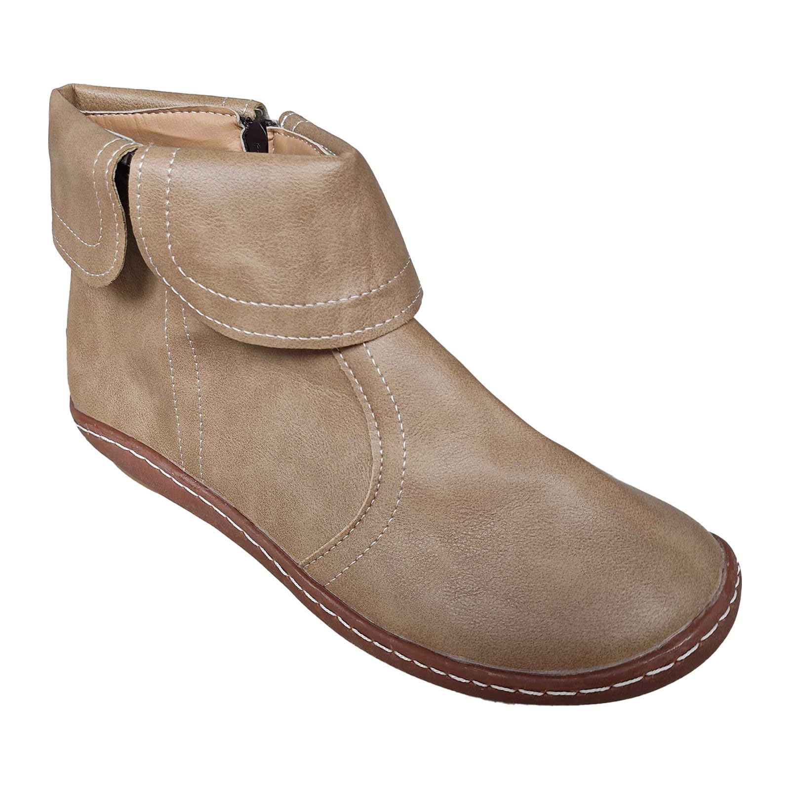 Boots de Western avec talon large et semelle stable pour marche prolongée