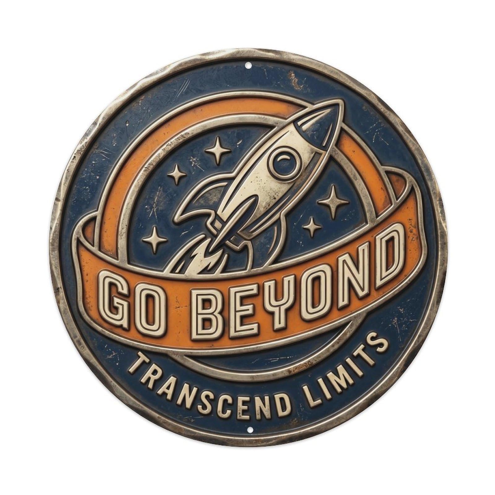 Go beyond Nostalgic Bedroom Display Retro Slogans Metal Tin Sign