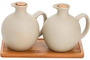 Elsjoy Ceramic Oil and Vinegar Dispenser Set
