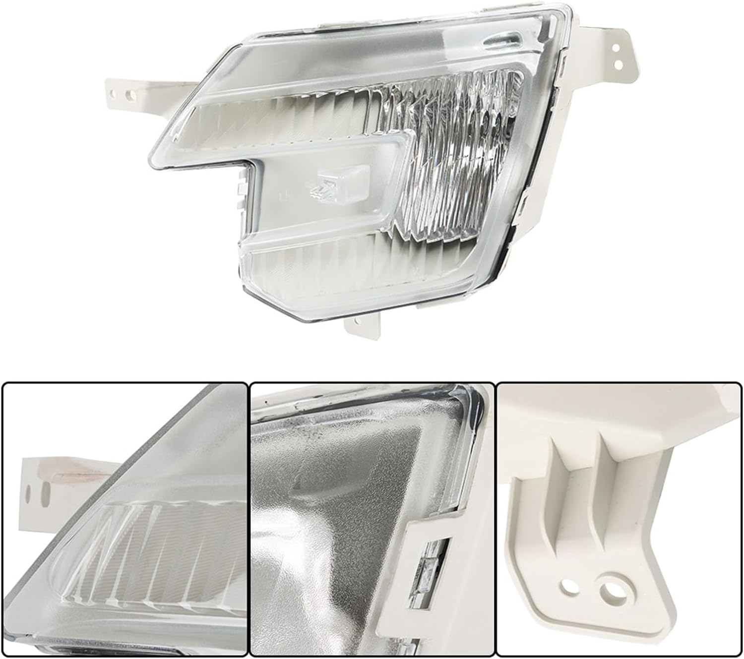 Silscvtt Left Driver Side Front Halogen Fog Lights Assembly Replacement for Explorer 2016-2017 Fog Driving Light W/Bezel FB5Z15201G