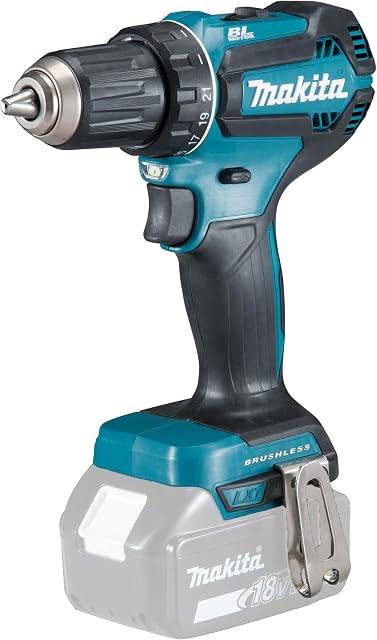 Makita 18V LXT Brushless 1/2" Drill-Driver, Compact & Lightweight Ideal for Drilling, Fastening & Manufacturing/Production Applications, Tool Only