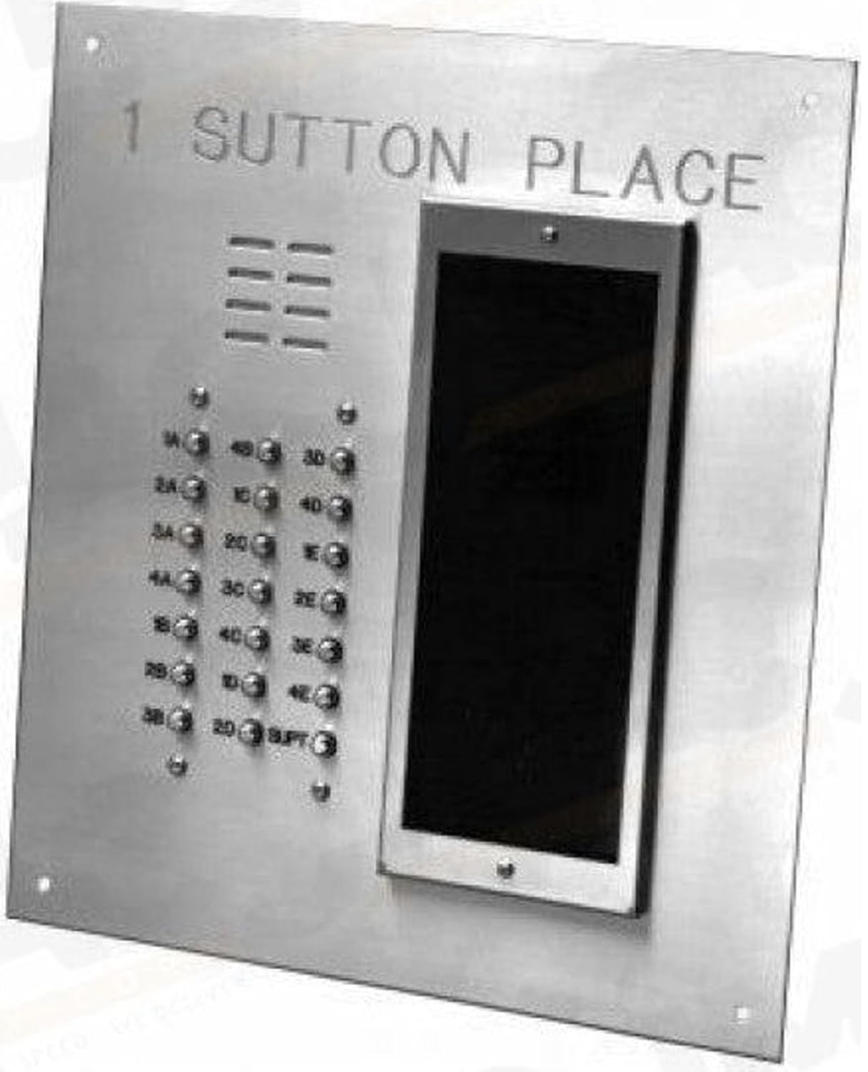 Alpha Communications VI402/252D 252 Buttons VIP Panel - Flush with Directory; Less (Optional) Back Box with Built-in Alphabetical Directory; Vandal-Resistant