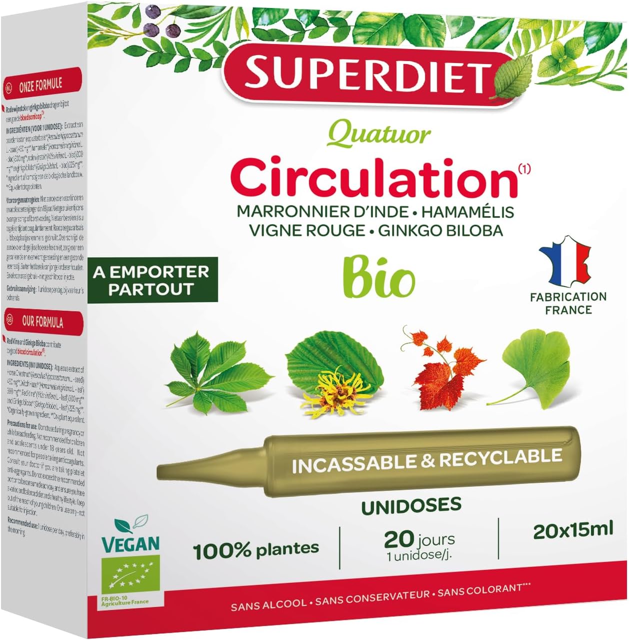 Ampoules bio circulation
