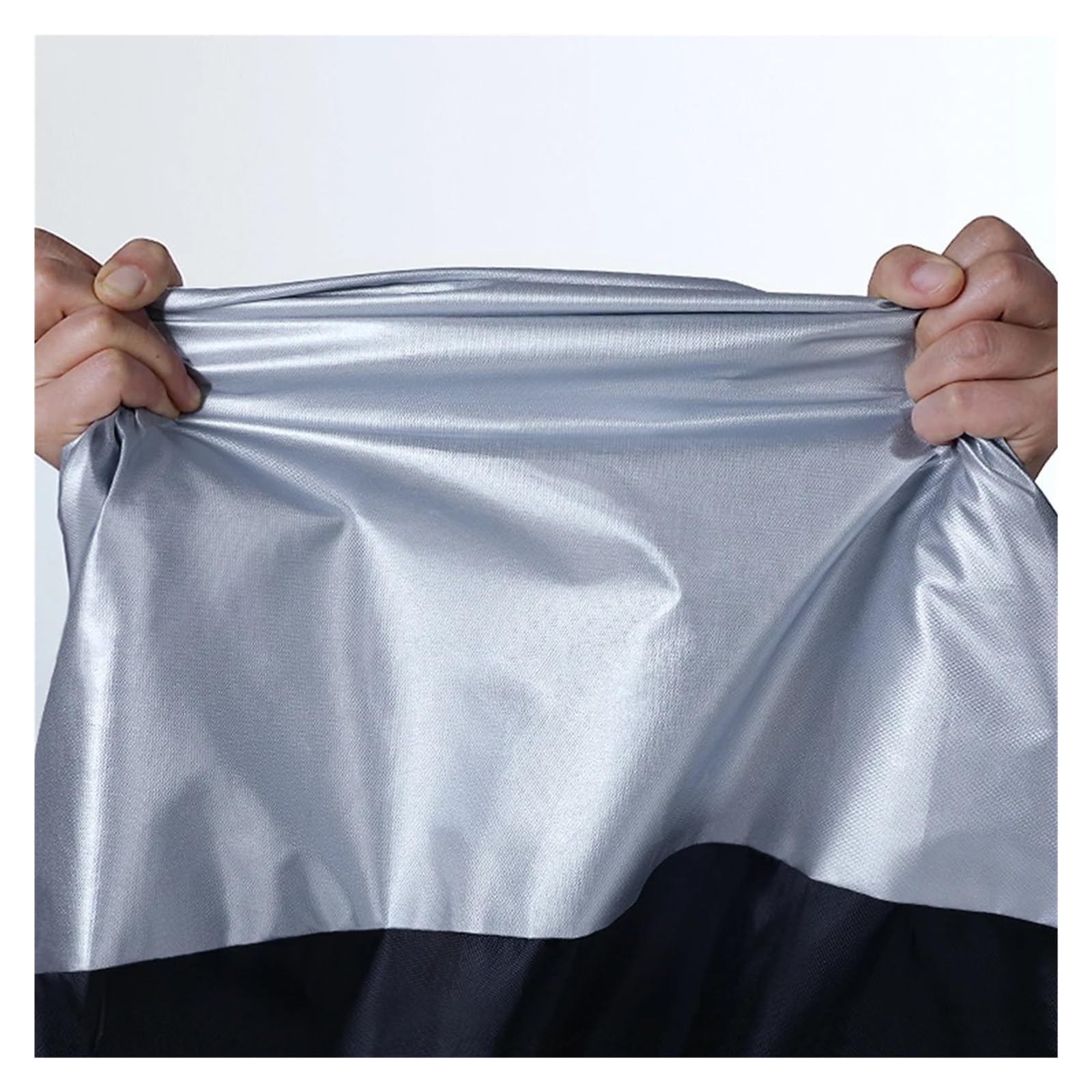 Funda para Motos para Cubierta Tela para Motocicleta 190T Impermeable para Todas Las Estaciones Protección UV Prueba Polvo para Interior Y Exterior(001Silver)