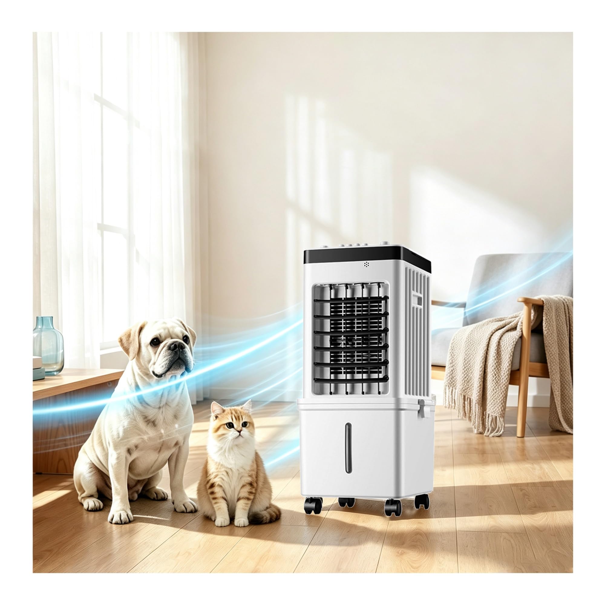 QWEASDF Air conditioners, Quiet Windowless Swamp Cooler
