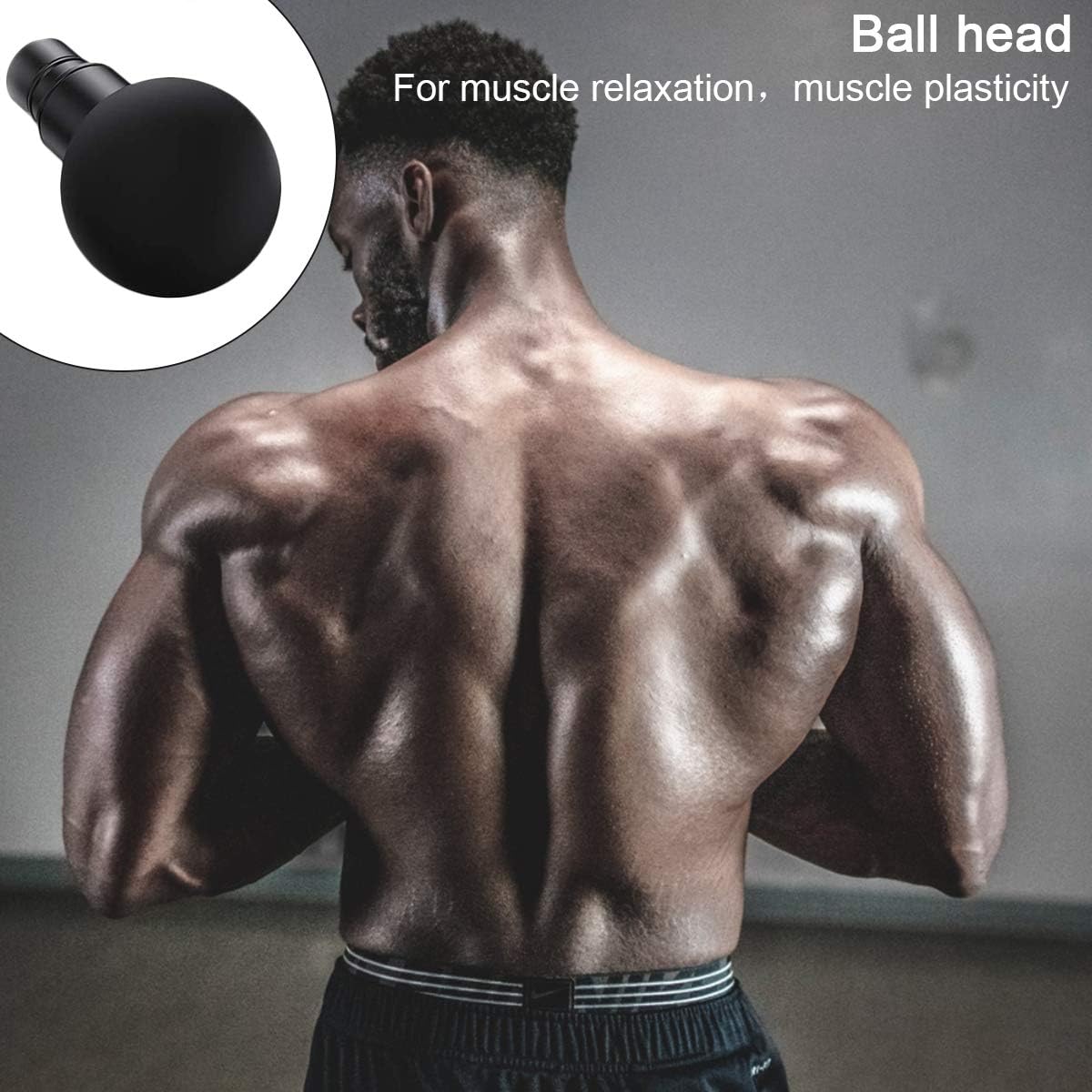 Massage Gun Heads,6 PCS Massage Gun Deep Tissue Plug-n-Play Applicators and Trigger Point Massage Gun Attachments