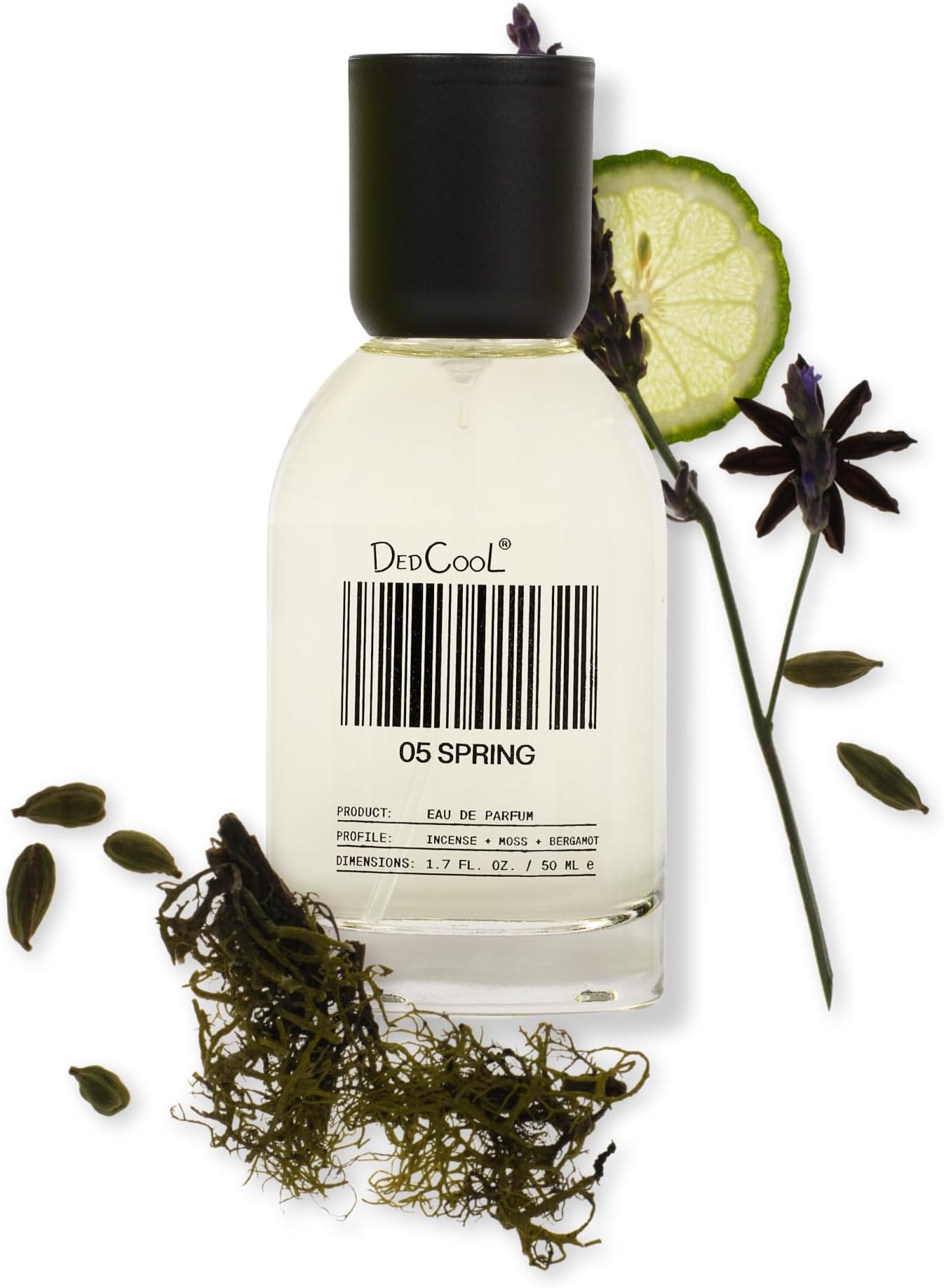 - DedCool Eau de Parfum | 05 Spring | Incense, Moss & Bergamot | Clean Unisex Fragrance | Non-Toxic, Vegan | 1.7 fl oz