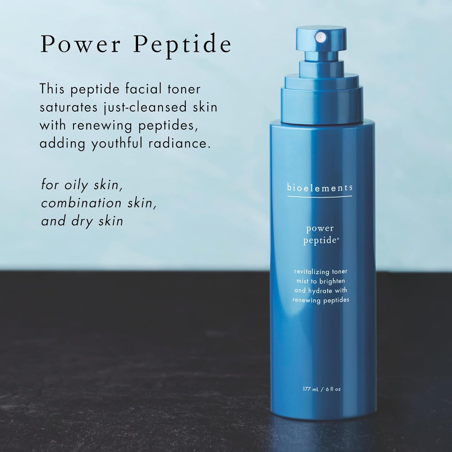 Bioelements Power Peptide - 6 fl oz - Age-Fighting Facial Toner for All Skin Types - Non Drying & Alcohol Free - Vegan, Gluten Free - Never Tested on Animals - Image 3